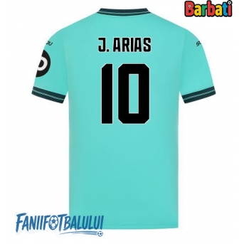 Wolves Jhon Arias #10 Tricou Fotbal Replică 2025-26 Barbati Deplasare